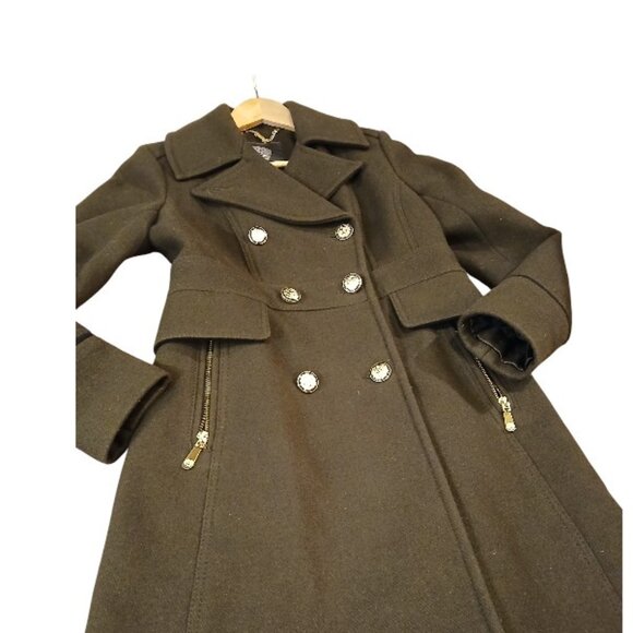 VIINCE CAMUTO Dark Green Double-Breasted Peacoat- EUC - Picture 3 of 10